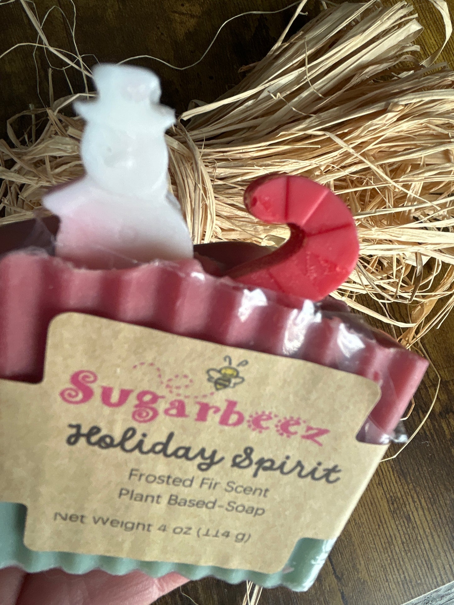 Holiday Spirit soap- frosted fur scent