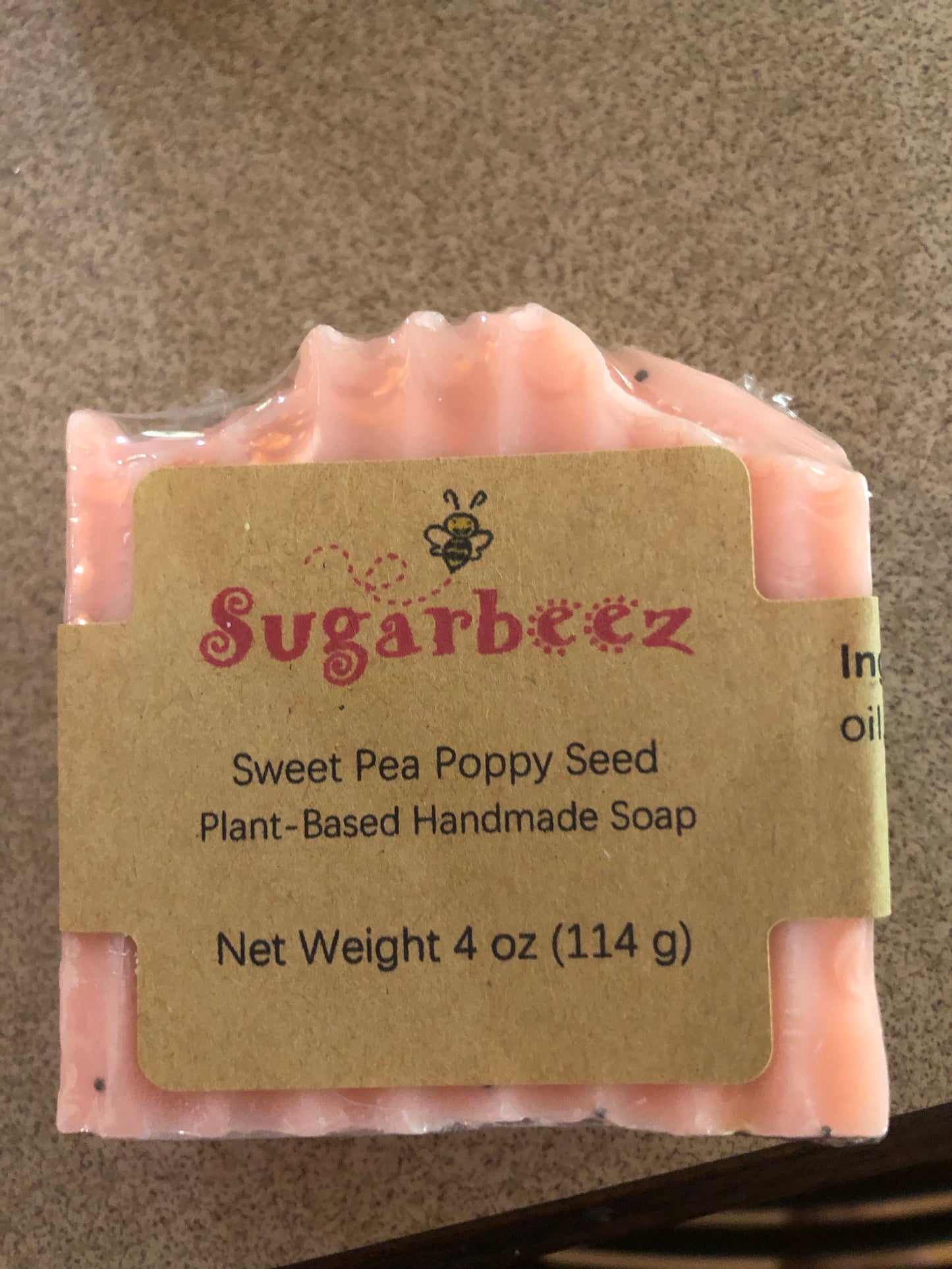 Sweet Pea Poppyseed Soap