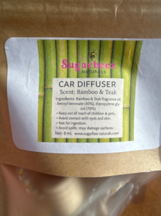 Bamboo and Teak car diffuser
