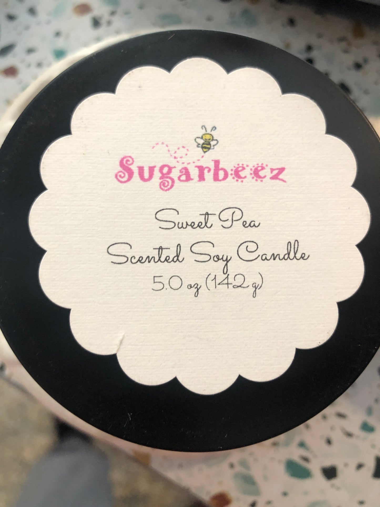 Sweet Pea scented 5 oz. Soy Candle