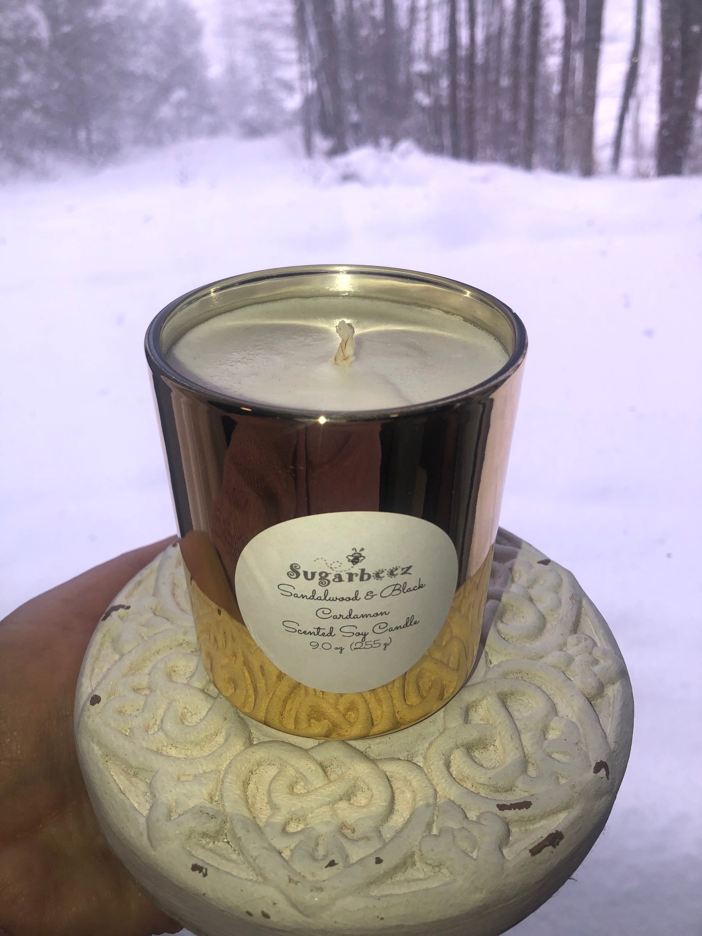 Sandalwood and Black Cardamom 9 oz. Soy Candle