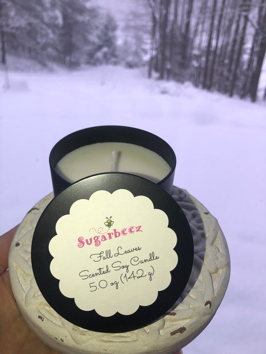 Fall Leaves scented 5 oz. Soy Candlre