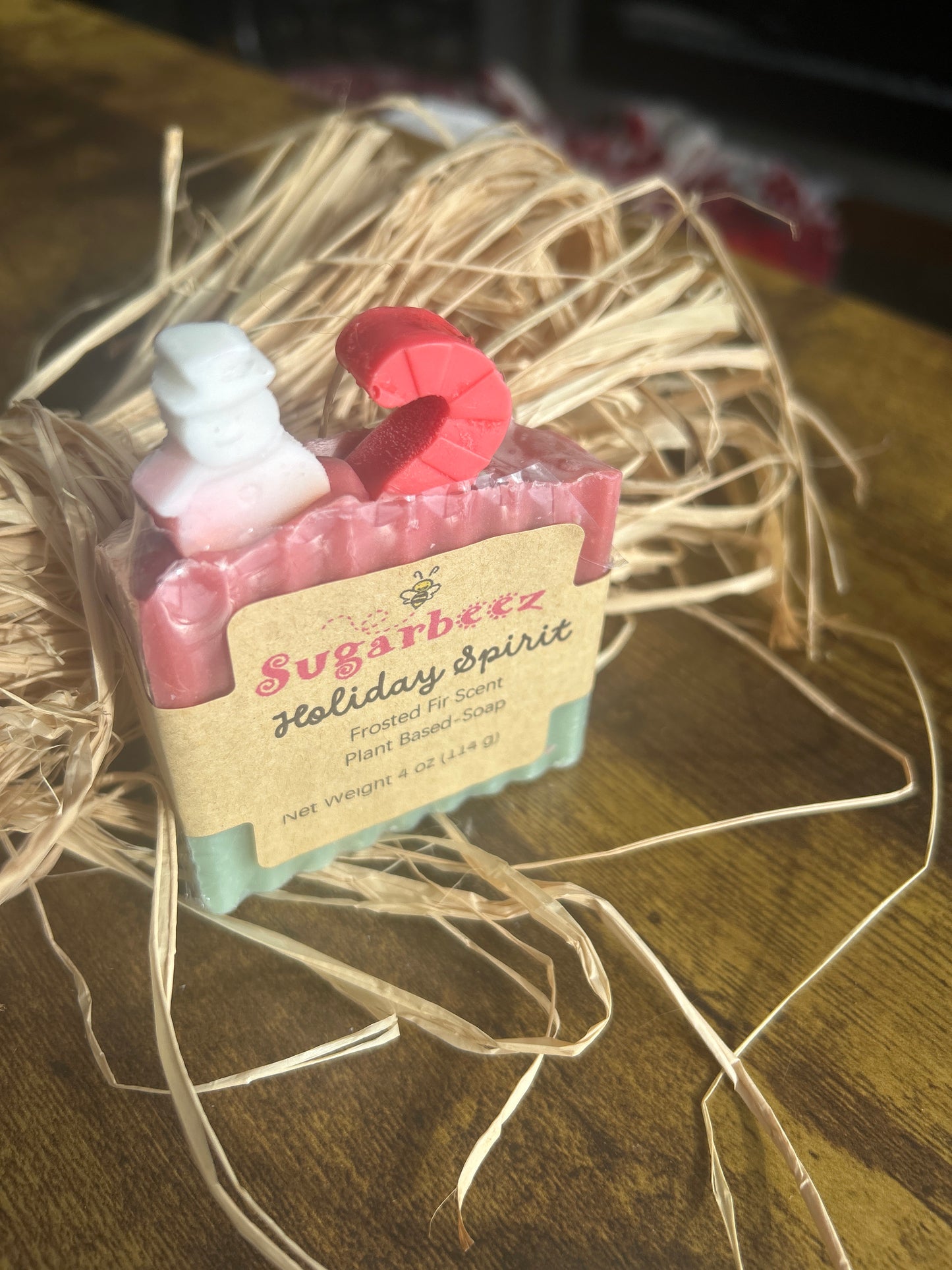Holiday Spirit soap- frosted fur scent