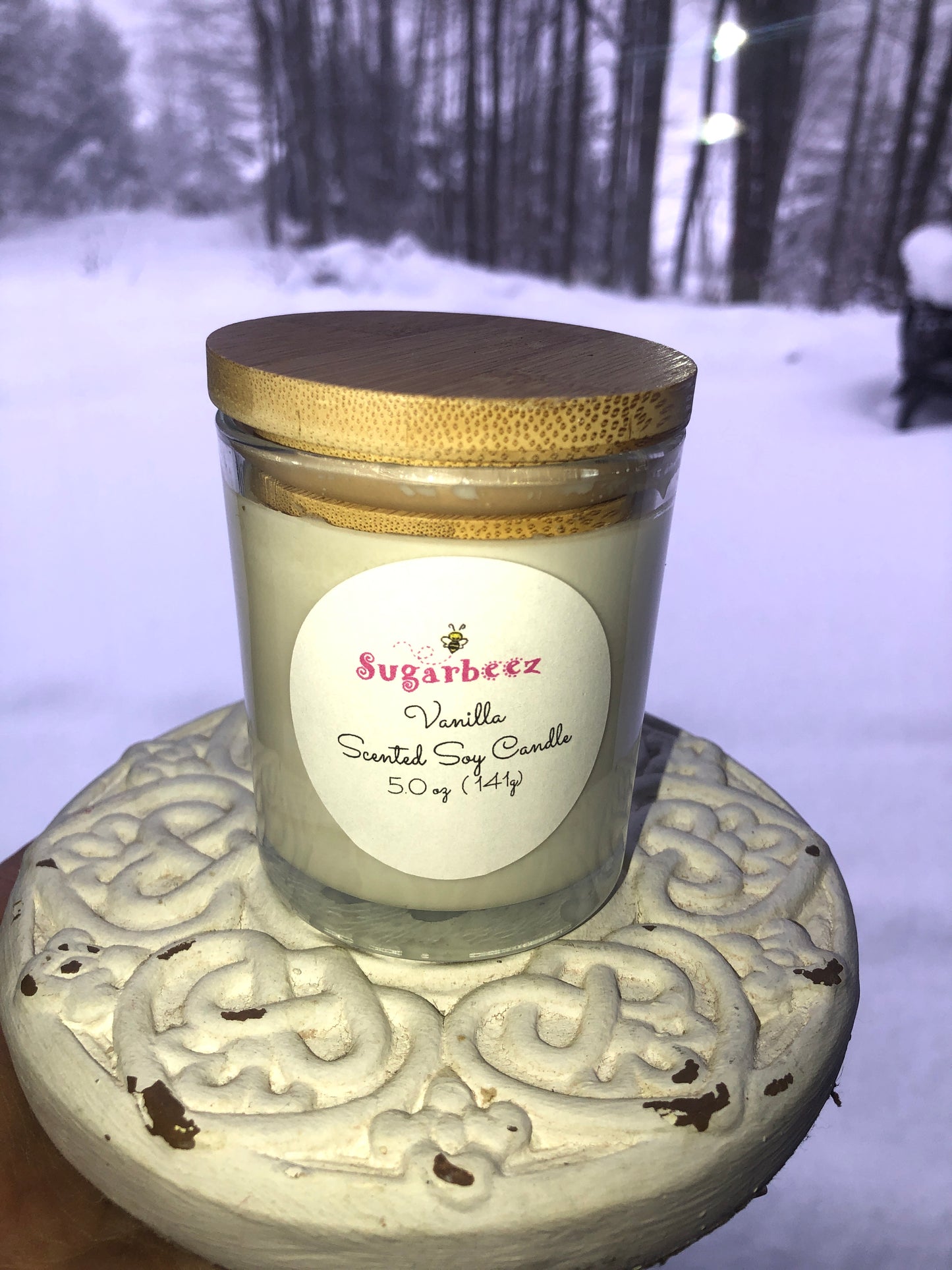 Vanilla scented 5 oz. Soy Candle