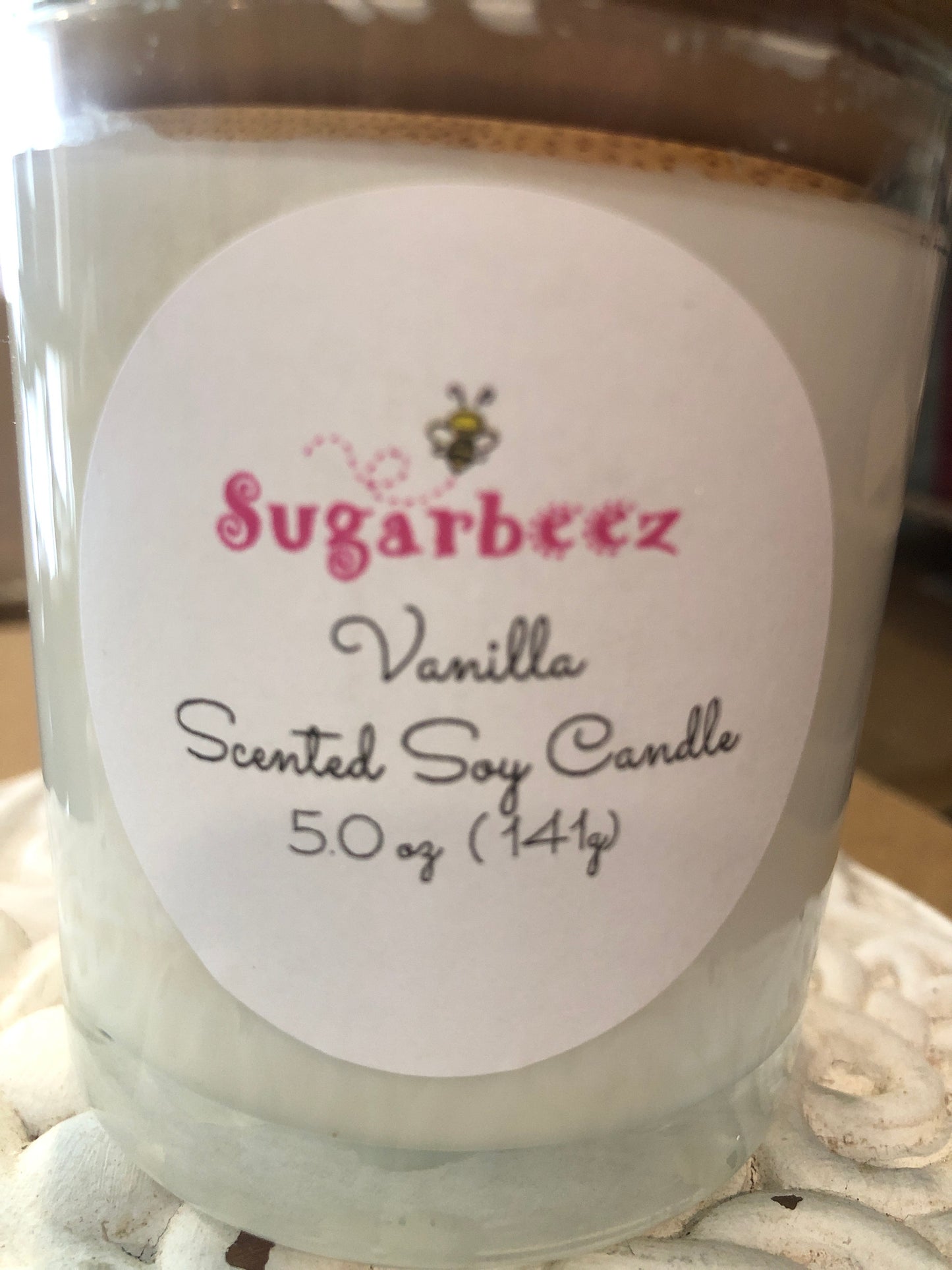 Vanilla scented 5 oz. Soy Candle