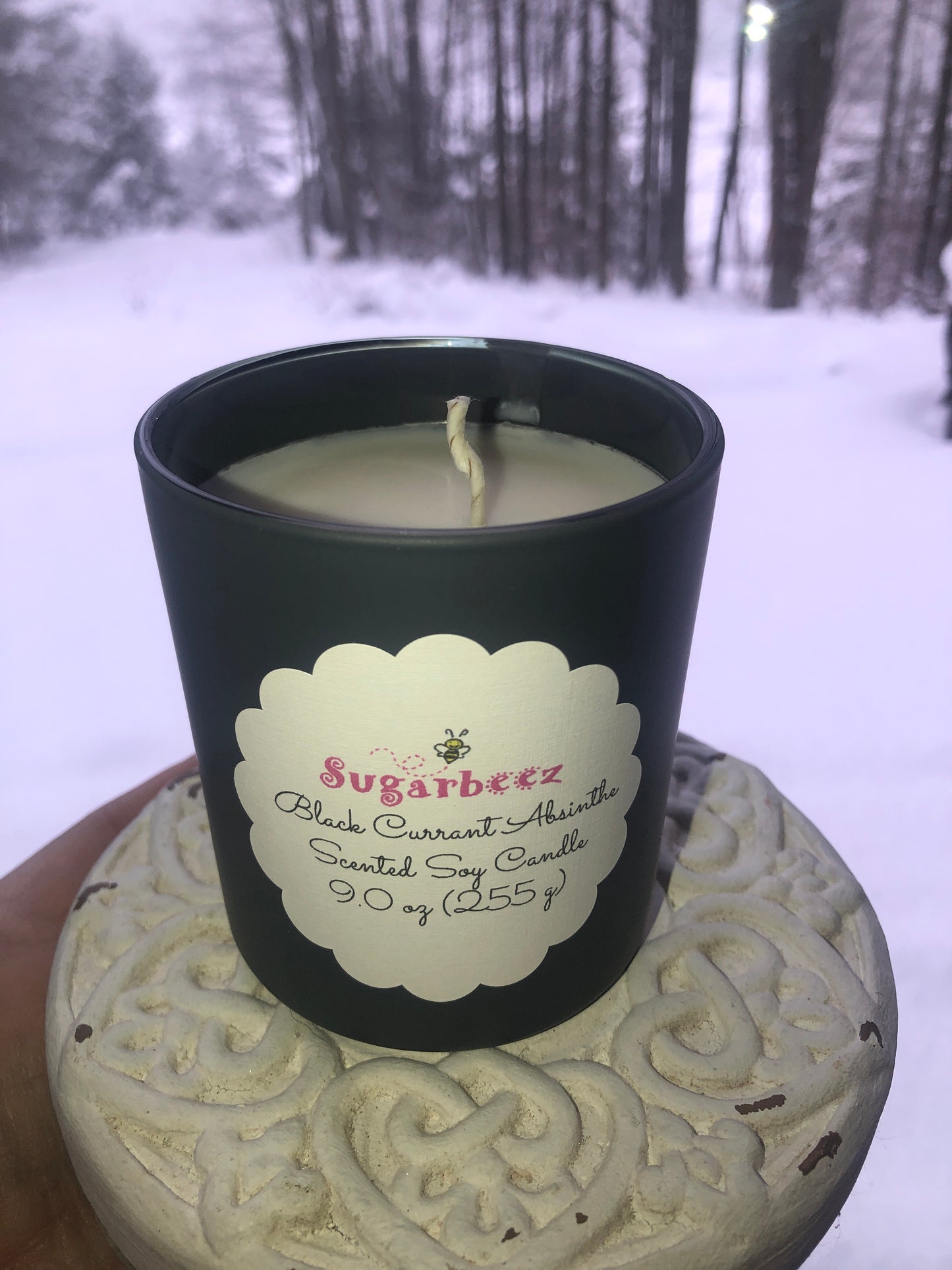 Black Currant Absinthe Scented 9 oz. Soy Candle