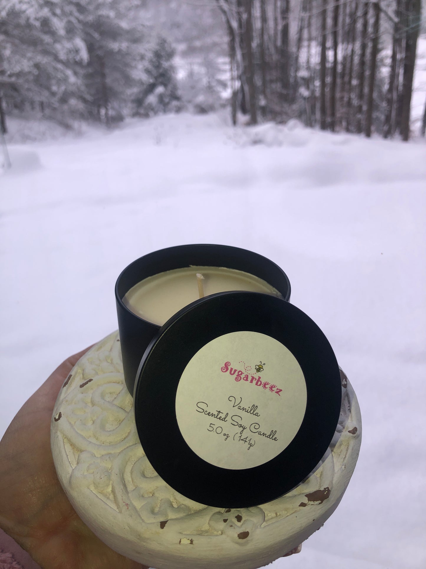 Vanilla scented 5 oz Soy Candle