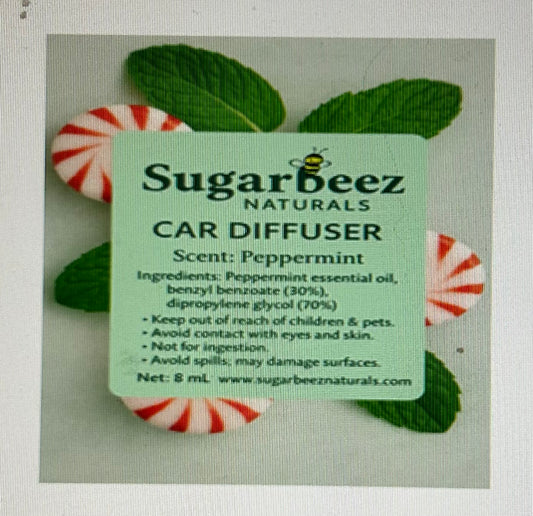 Peppermint scented Car Diffuser